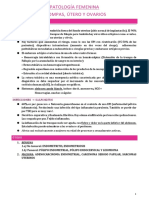 Patología femenina: trompas, útero y ovarios