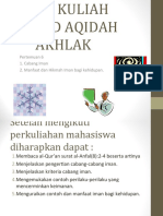 Pertemuan 6 1. Cabang Iman 2. Manfaat Dan Hikmah Iman Bagi Kehidupan