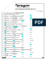 Special Exam On Preposition