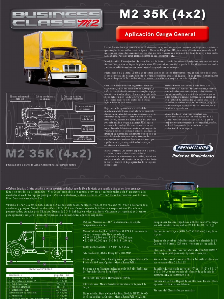 Frigth Liner M2 - 35k | PDF | Eje | Camión