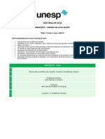 2 Fase - 2019 - UNESP - CritÃ©rios de Correã Ã o - RedaÃ Ã o