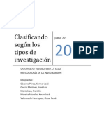 Trabajo Tipos de Investigación