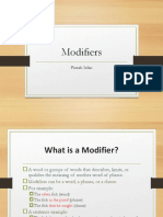 Modifiers 1