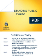 Understanding Public Policy - Summary