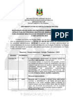 RS BM divulga solução de recursos do processo seletivo Colégio Tiradentes 2023