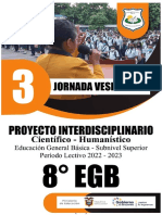 Proyecto Interdisciplinar 3 - Octavo Egb