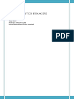 Série 1: TD (S) de La Gestion Financiere