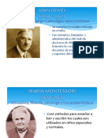 4-Aportes de P. Freire, Dewey, Montessori, Ramón I. Cardozo y Ubaldo Chamorro.