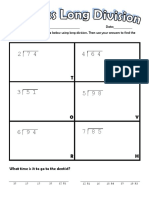 Name: Date: Directions: Solve The Problems Below Using Long Division. Then Use Your Answers To Find The Answer To The Riddle