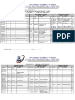 April 2020 Examination Timetable