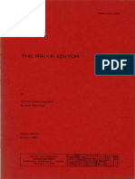 MD-37 The RIKKE Editor Aug80