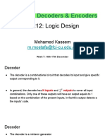 IT212 - Lecture 8 - Decoders & Encoders
