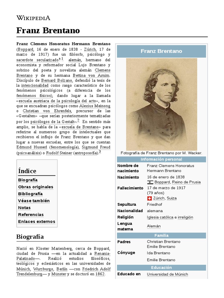 Image Result For Franz Brentano Internet Encyclopedia Of Philosophy