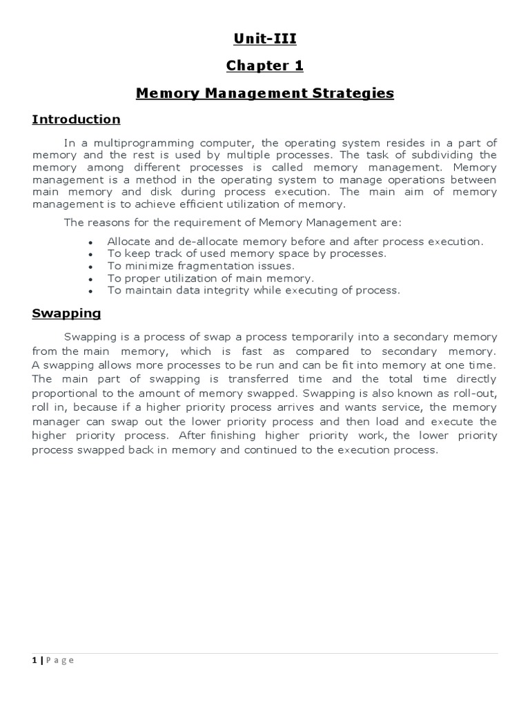 Understanding Memory Management Strategies: A Comprehensive Guide to ...