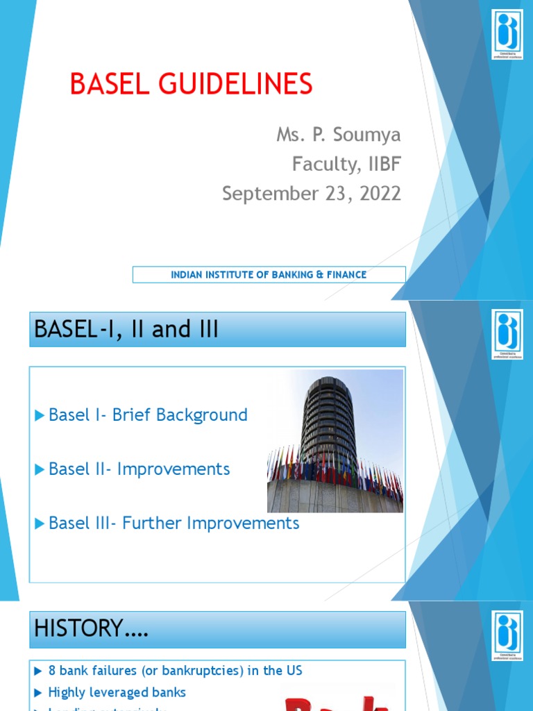 An Overview of the Basel Accords Basel I, II, and III PDF Basel Ii