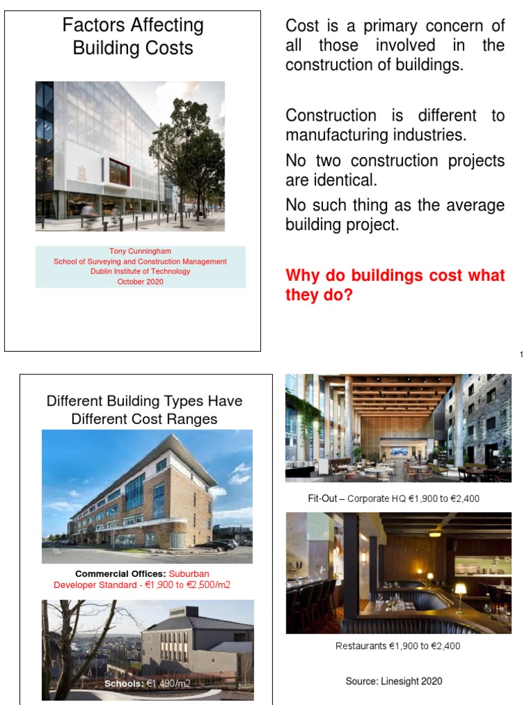 Factors Affecting Building Costs Cost Is A Primary Concern of All