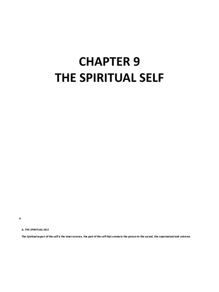 Understanding the Spiritual Self | PDF | Spirituality | Meaning Of Life