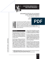 Implementación de Los Lactarios en El Centro de Trabajo