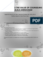 August Da Costa - INVESTIGATING THE VALUE OF COUNSELING IN SALALA-AISISAGADAI