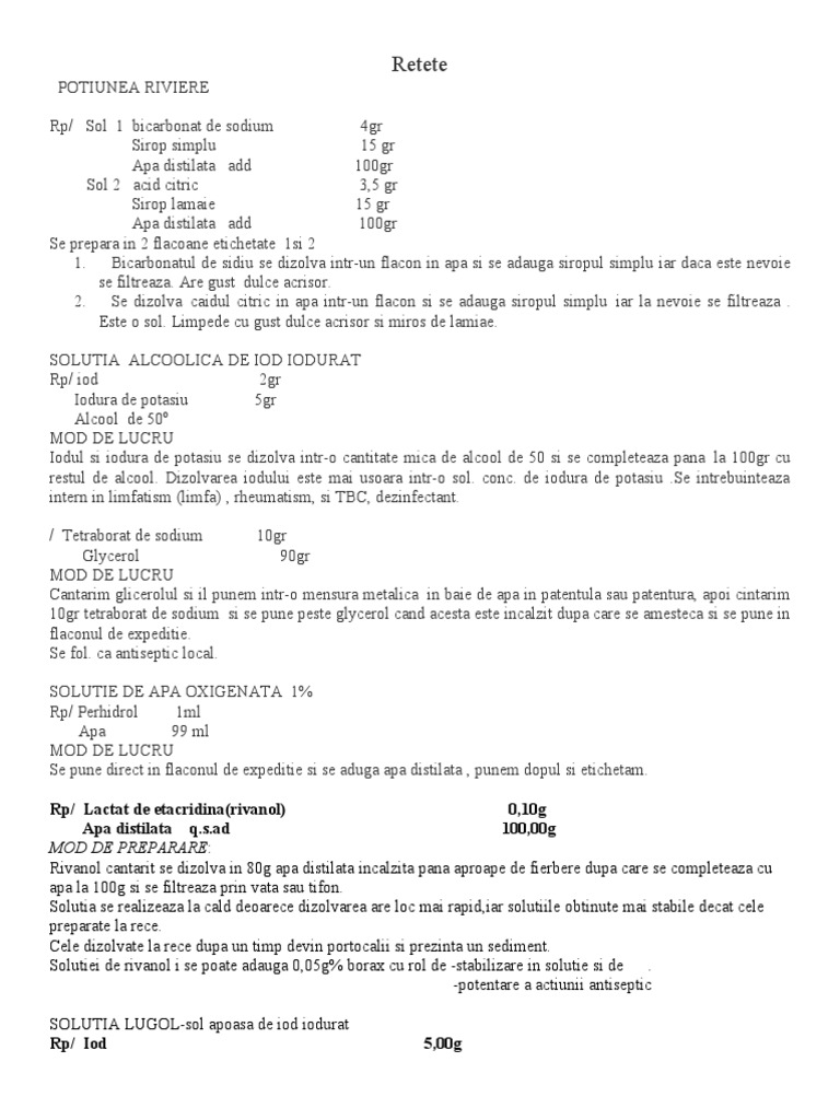Retete | PDF