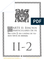 ARTE II: Edictos: Particulares de Fe