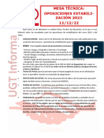 Ugt Informa Mesa Técnica Opos Estabilización 12-12-2022