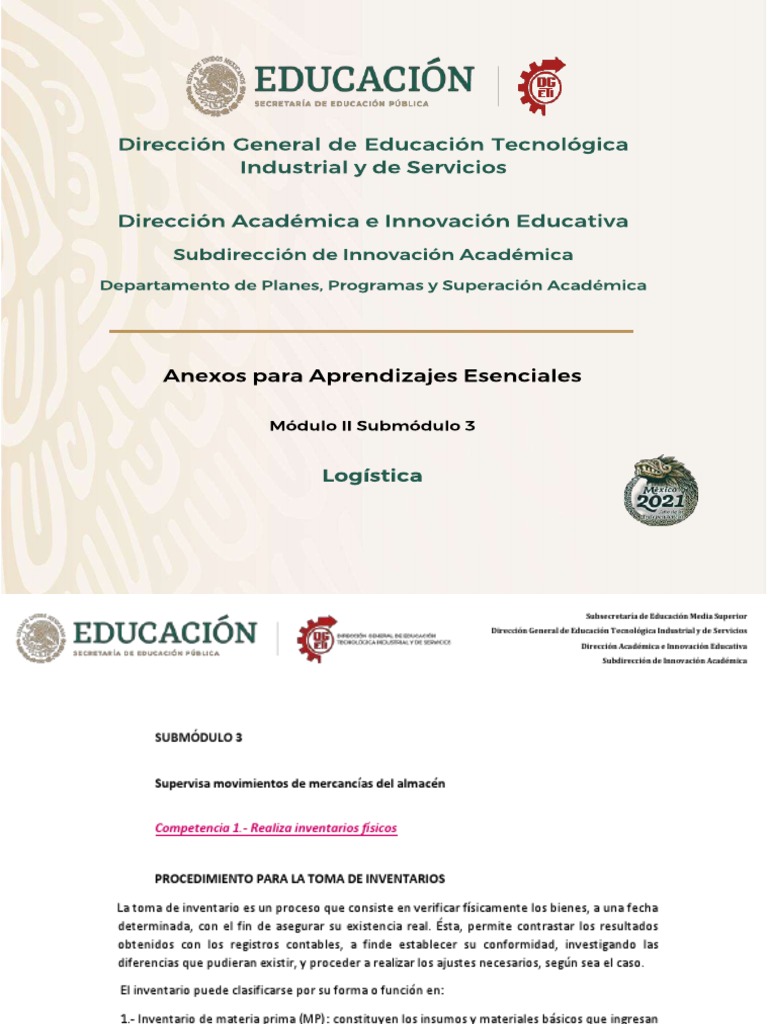 Anexos Logística M2S3 | PDF | Inventario | Lean Manufacturing