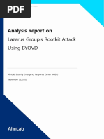 Analysis Report On Lazarus Groups Rootkit Attack Using BYOVD - Sep 22 2022