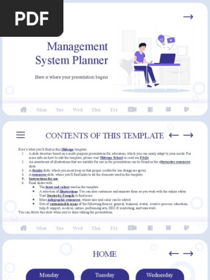 Management System Planner by Slidesgo
