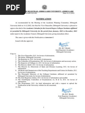 Academic Calendar 2023 | PDF | Academic Term | Academia