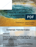 Sistemas Geotermales Antiguos y Modernos