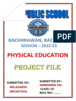 Bachhrawan School PE Project File 2022-23