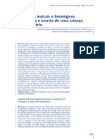 Processos Lexicais e Fonologicos Em Leitura e Escrita de Uma