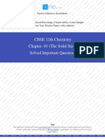 Class 12th Chemistry Chapter 1 (The Solid State) Important Solved Questions