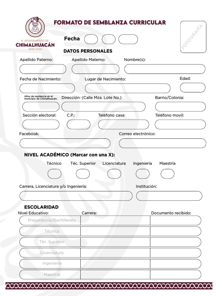 Formato Semblanza | PDF