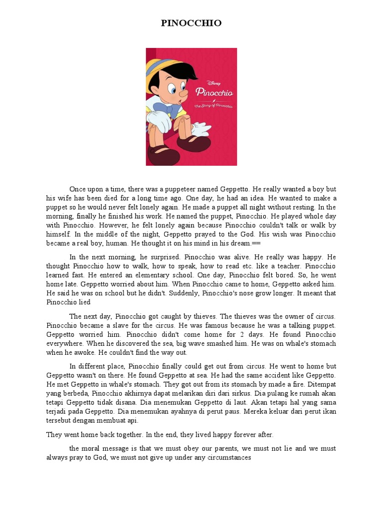 PINOCCHIO | PDF | Mystery, Thriller & Crime Fiction
