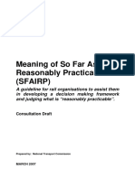 Guideline On The Meaning of So Far As Is Reasonably Practicable SFAIRP