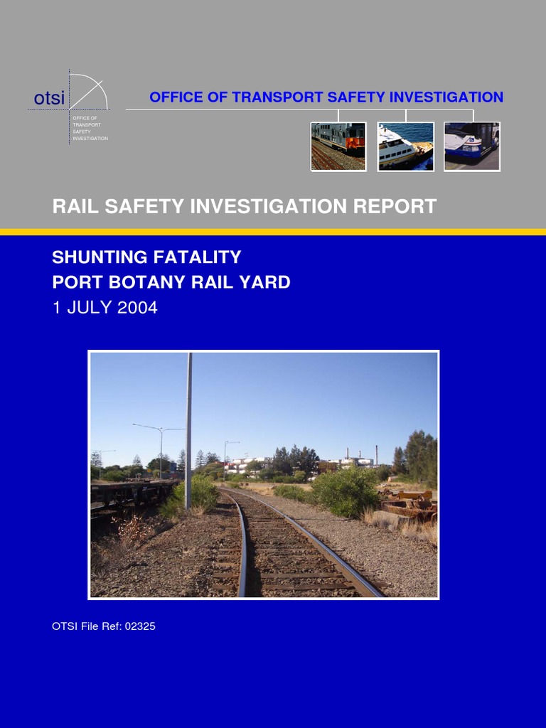 Rail Safety Investigation | PDF | Rail Transport | Train