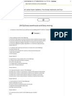 (MCQ) - Data Warehouse and Data Mining - LMT