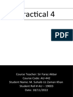 Practical 4 + Exercise