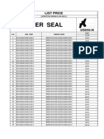 Wiper Seal: List Price