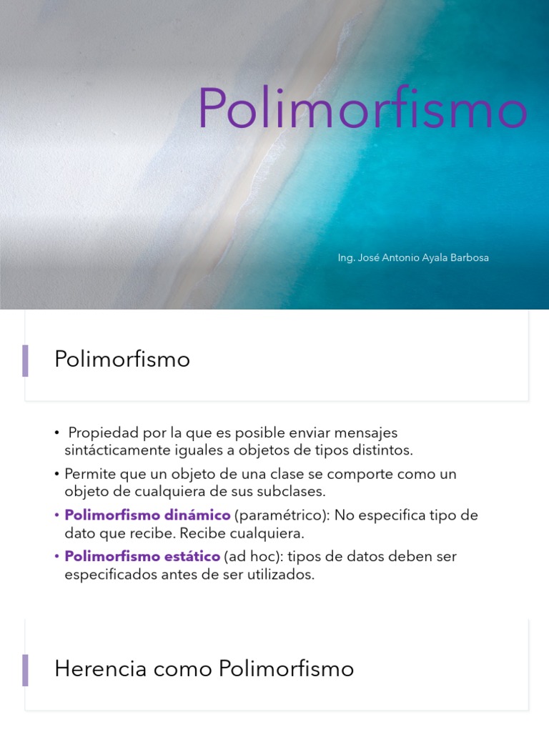 8 Polimorfismo | PDF | Objeto (informática) | Informática