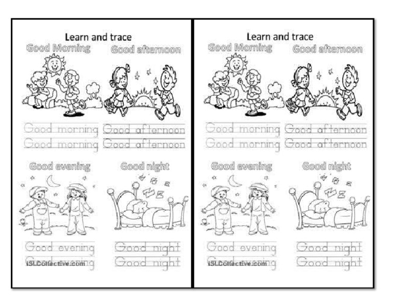 Worksheet Good Morning | PDF