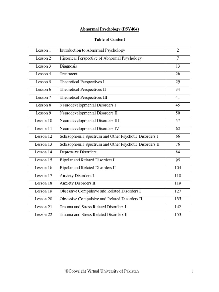 Handouts 1-22 Lectures Psy404 | PDF | Diagnostic And Statistical Manual ...