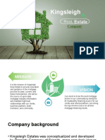 House Shaped Green Plant PowerPoint Templates