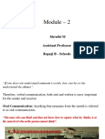 Module 2 - Managerial Communication