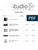 PC Studio Product Builder Guide