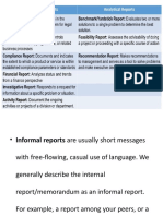Informal Report Writing