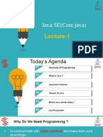 Lecture-1 Java SE
