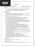 DevOps Sample Resume